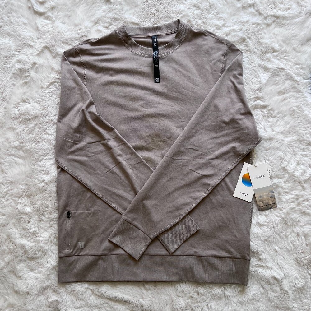 Vuori Men's Ponto Performance Men's Crew Dark Salt Heather Size L NWT